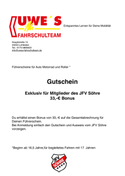 Gutschein zum Ausdrucken