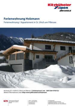 Ferienwohnung Holzmann in St. Ulrich am Pillersee