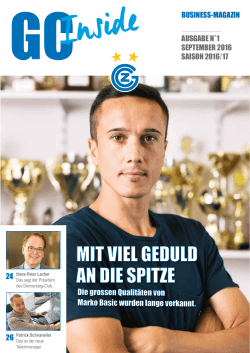 Aktuelle Ausgabe  - Grasshopper Club Zürich