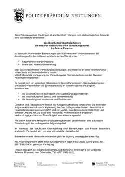 POLIZEIPRÄSIDIUM REUTLINGEN