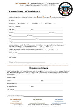 Aufnahmeantrag für den CMF Kranzberg e.V.
