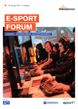 e-sport forum - ESB Marketing Netzwerk