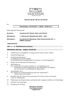 bekanntmachung