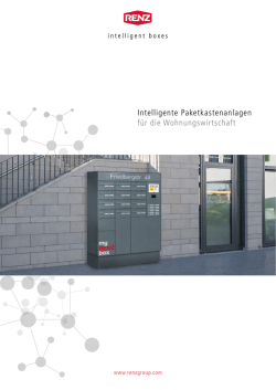 Intelligente Paketkastenanlagen f&uuml;r die Wohnungswirtschaft