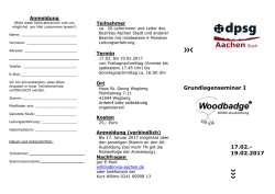 Infos findet ihr hier - DPSG Bezirk Aachen