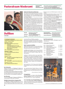 Einheit der Menschen im Niederamt