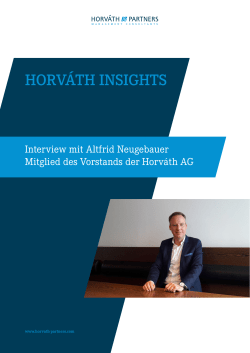 HORV&Aacute;TH INSIGHTS