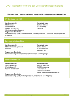 DVG - Deutscher Verband der Gebrauchshundsportvereine