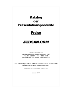 Katalog der Präsentationsprodukte Preise