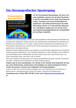 Ein thermografischer Spaziergang