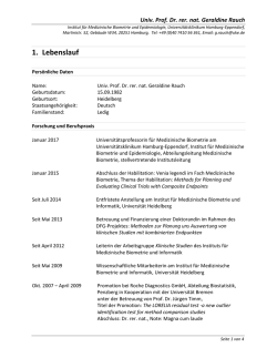 1. Lebenslauf
