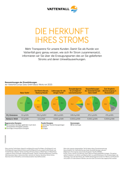 Die Herkunft Ihres Stroms