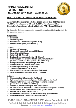 Informationsblatt - Peraugymnasium Villach
