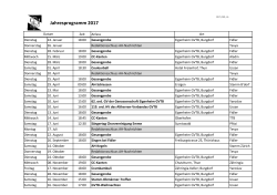 Jahresprogramm 2017