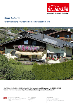 Haus Fröschl in Kirchdorf in Tirol