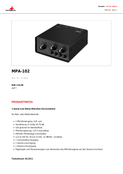 MPA-102 - monacor
