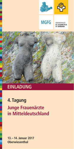 4. Tagung Junge Frauenärzte in Mitteldeutschland