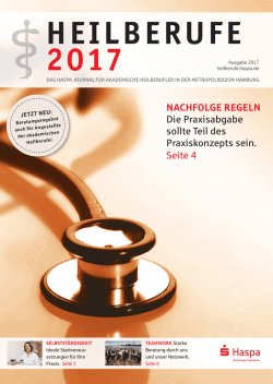 Haspa Journal für akademische Heilberufler Umfassendes