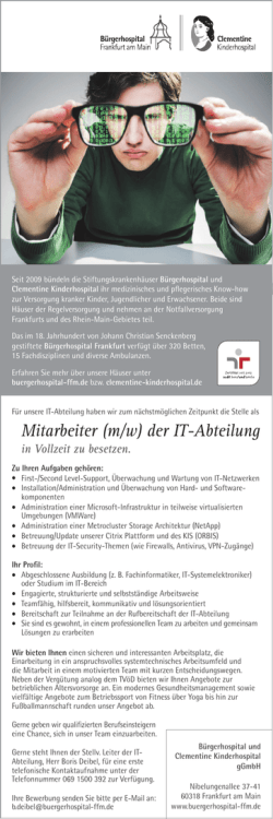 Die Stellenanzeige als PDF herunterladen