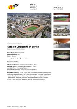 Stadion Letzigrund in Zürich - referenz