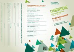 diesem Flyer - Engadiner Kantorei