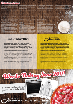 Werde Baking Star 2017!