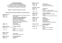 gottesdienstordnung