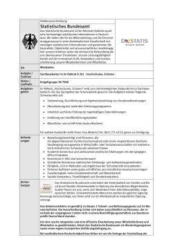 Hochschulen, Schulen - Statistisches Bundesamt