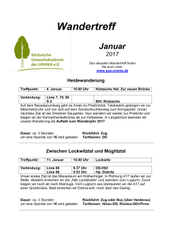 Januar 2017 - Sächsische Umweltakademie der URANIA eV