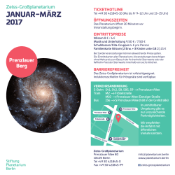 Programm Jan–März 2017 - Stiftung Planetarium Berlin