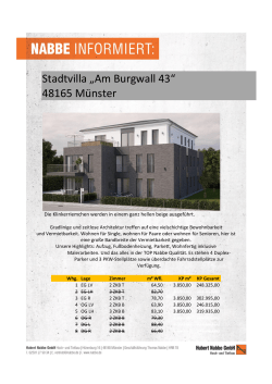 Stadtvilla „Am Burgwall 43“ 48165 Münster