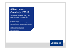 Allianz Invest Quarterly 1/2017