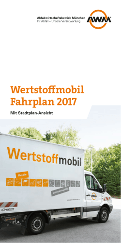 Wertstoffmobil Fahrplan 2017