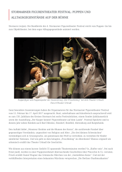Stormarner Figurentheater Festival: Puppen und