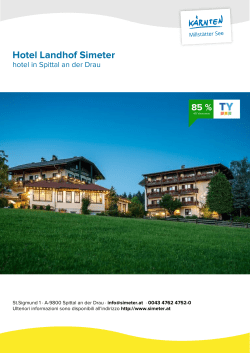 Hotel Landhof Simeter in Spittal an der Drau