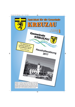 Amtsblatt für die Gemeinde Amtsblatt für die Gemeinde