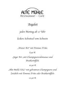 Angebot - Alte Mühle • Kiel