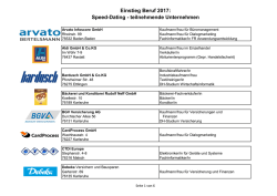 Die Speeddating-Liste herunterladen