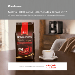 Melitta BellaCrema Selection des Jahres 2017