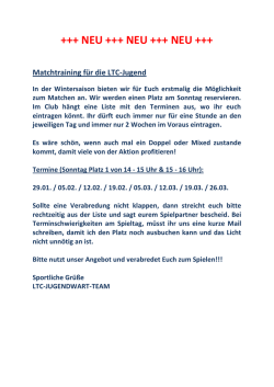 Informationen gibt es hier!!