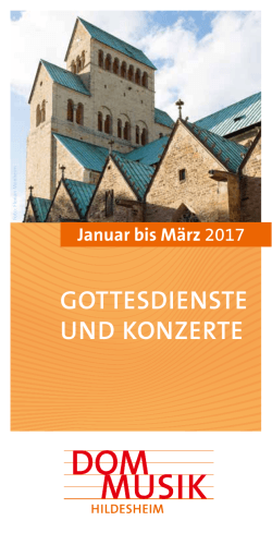 Januar bis März 2017 - Mariendom Hildesheim