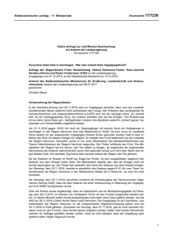 Drucksachen allgemein - Nieders&auml;chsischer Landtag