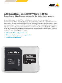 AXIS Surveillance microSDXCTM