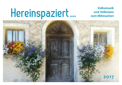 Hereinspaziert Brosch&uuml;re 2017