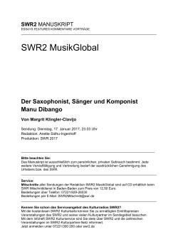 SWR2 MusikGlobal