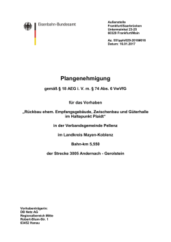 Haltepunkt Plaidt, R&uuml;ckbau ehem - Eisenbahn