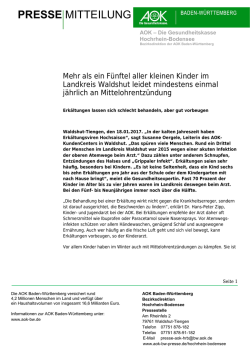 Pressetext als PDF-Dokument herunterladen - AOK