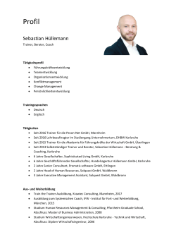 Profil - Sebastian Hüllemann