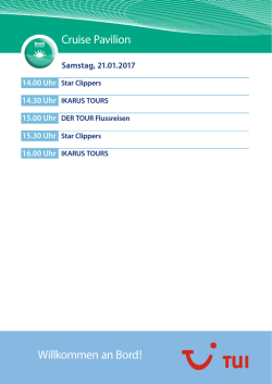 Cruise Pavilion Willkommen an Bord!