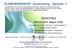 klicken: Klebeworkshops / Seminare, Beginn 2017